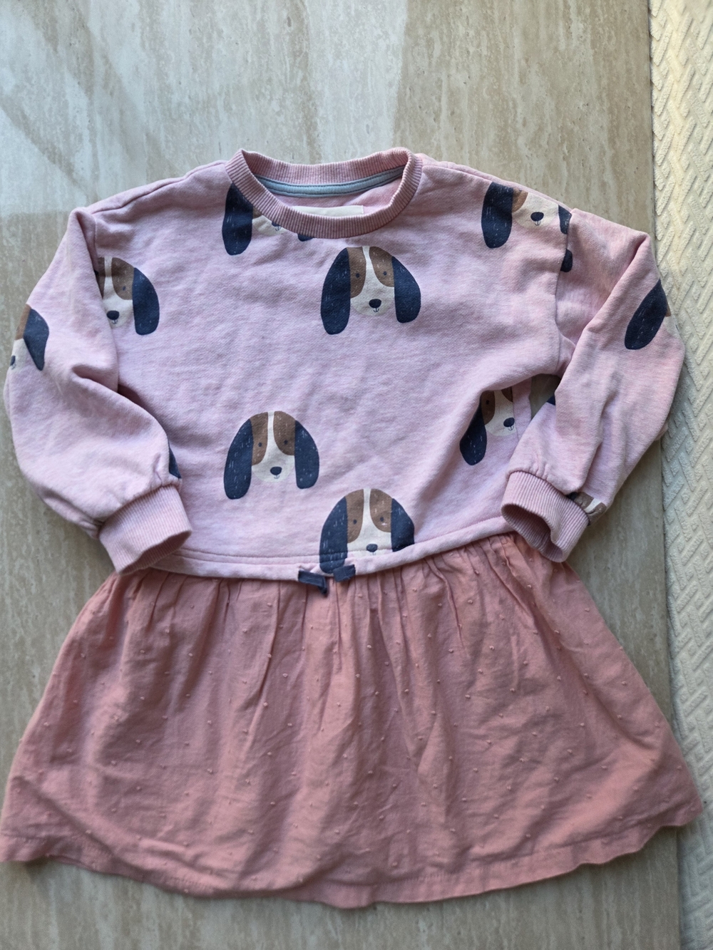 Mini Boden Long Sleeve Cotton Dress
